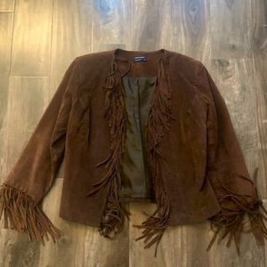 Vintage Suede fringe women’s jacket